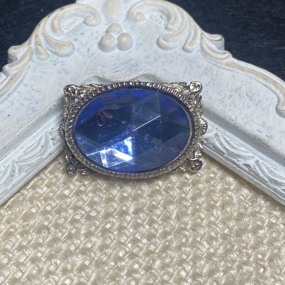 Vintage Blue Brooch